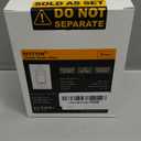 BESTTEN 2 Pack Dimmer Light Switch, Universal Lighting Control, Single Pole or 3 Way, Compatible with LED Dimmable Lamp, CFL, Incandescent, Halogen Bulb, Decorator Wallplate Included, UL Listed, White (Standard)