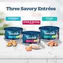 Blue Buffalo Tastefuls Flaked Wet Cat Food Variety Pack, Made with Natural Ingredients, Tuna, Chicken, Fish & Shrimp, 5.5-oz Cans (24 Count, 8 of Each)