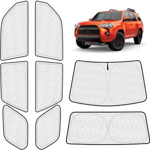 KUST Car Window Shades Custom Fit for Toyota 4Runner Accessories 2010-2024 Car Full Sun Shades for Baby Privacy Sun Glare and UV Protection 8PCS