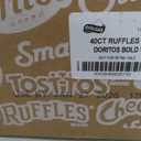 Ruffles FritoLay Variety Packs Flavors 1oz Bags, Ruffles & Doritos Bold Mix, 40 Count BB 27 JAN 2026