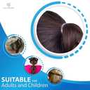 Cosy Companions 100x Clear Hair Elastics, Clear Rubber Bands For Hair Ties For Thin Hair, Mini, Plastic