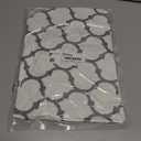 Smiry Round Picnic Tablecloth, Waterproof Elastic Fitted Table Covers for 18" - 24" Tables, Wipeable Flannel Backed Vinyl Tablecloths for Camping, Indoor, Outdoor, White & Dark Grey