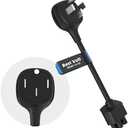 NEMA 14-50 Adapter for Tesla Gen 2/Gen 3 Mobile Charger, 240V 32 Amp Portable Charging Cord, 10 Inch Length (NEMA 14-50)