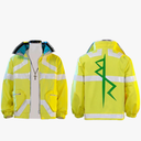 SHIKI Unisex Edgerunner David Martinez Cosplay Costume Men Fashion Anime Cyberpunk Jacket Motorcycle Coat Halloween Outfit XL