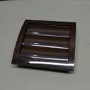 Vent Systems 4'' Inch Brown Air Vent Cover, Dryer Vents and Bathroom Exhaust Vent Pipe, Louvered Outdoor Dryer Vent Cover Opening Flap Vent, Keeps Out Insects, Birds and Rodents