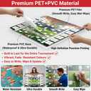 2026 World Cup Schedule Poster, 48 Teams Tournament Wall Map & Finals Bracket Showcase, 2-in-1 Double-Sided Write-on Chart, Waterproof PVC Material, Includes Marker & Hooks, Soccer Gifts for Fans