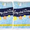 Crystal Clean Premium Fresh Scent Crystal Cat Litter with Odor Control (5X Faster), Best Lightweight, Non Clumping Kitty Litter to Absorb Urine, Dries Solid Waste (2X4.3 Lb Bags)