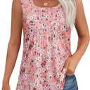 Ribbed Tank Tops for Women 2025 Summer Sleeveless Collar Polo Shirts Dressy Casual V Neck Camisole Work Blouses (White)