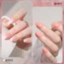 GAOY Jelly Gel Nail Polish Set, 8 Translucent Nude White Pink Brown Neutral Sheer Colors Kit for Salon and Nail Art DIY at Home, Dreamy Rose