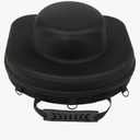 Hat Box Travel Fedora Case Hat Carrier for Travel, Sleek Hat Storage Case Easily Straps to Suitcase or Carried on Shoulders, Travelling Hat Boxes Idea Gift Black