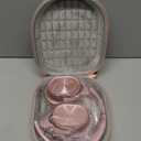 ZIHNIC Active Noise Cancelling Headphones, 40H Playtime Wireless Bluetooth Headset with Deep Bass Hi-Fi Stereo Sound,Comfortable Earpads for Travel/Home/Office (Rose Gold)