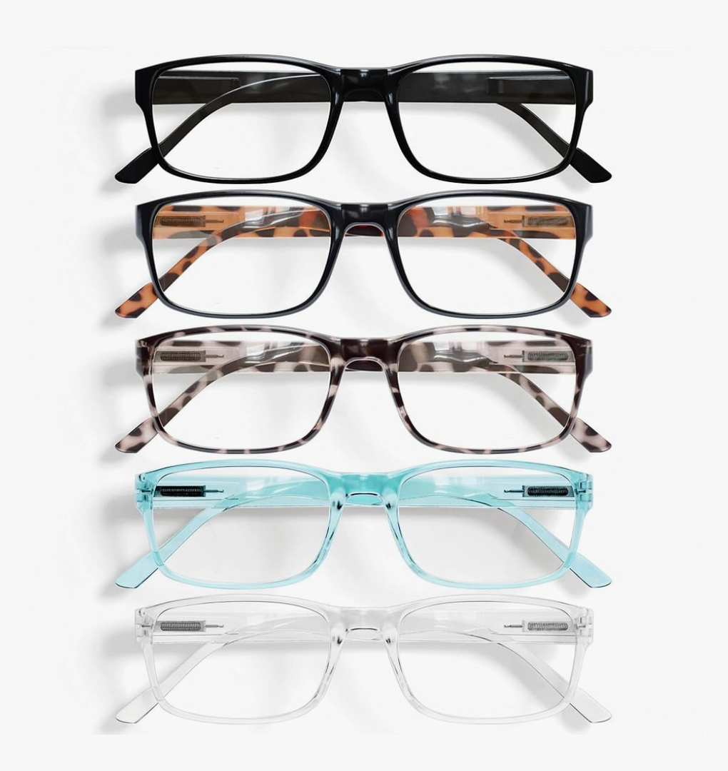 Gaoye Professional Reading Glasses for All Day - Computer Readers with Blue Light Protection - Value Pack
