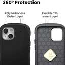 iFace First Class Designed for iPhone 14 Plus Case (6.7")  Cute Shockproof Protective Dual Layer [Hard Shell + Bumper] Phone Cover for Girls, Women [Drop Tested] - Black