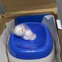 Automatic Ball Launcher for Dogs, 40-80Ft Distance Dog Ball Thrower Launcher, Rechargeable Automatic Dog Balls Launchers with 4 Balls (2.5"), Remote Control Thrower for Medium/Large Dogs (Blue)