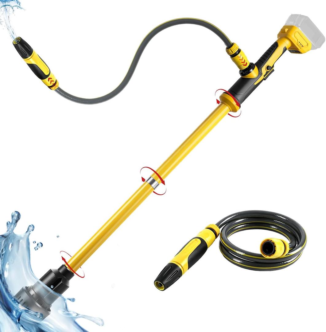 Cordless Stick Water Transfer Pump for Dewalt 20V Battery, 1400GPH Brushless Water Pump with 10FT Lift Distance, 39.5" Suction Depth, Electric Water Pump for Pool Garden Pond (No Battery)