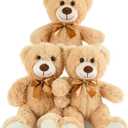 MaoGoLan 3 Pieces Bulk Teddy Bears Stuffed Animals Baby Shower, Soft Small Stuffed Teddy in Bulk, 13.5" Cuddly Mini Teddy Bears Centerpiece,Wedding,Party,Engagement