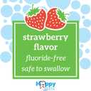 3 x Dr. Browns Fluoride-Free Baby Toothpaste, Infant & Toddler Oral Care, Strawberry, 1-Pack, 1.4oz/40g, 0-3 years