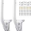 ULNA 19.68" Universal Antenna Mount - 2 Packs Wireless Bridge Bracket Reversible J Mast, Heavy Duty Roof Mount for Outdoor Antenna WiFi Extender/Weather Station/Access Point/Starlink Dishes