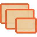 Silicone Baking Mat Set of 3, Silicone Baking Mats Cookie Sheet, Non-Stick Mats for Baking, Easy Clean & Reusable Oven Baking Sheet for Making Macaroons, Cookies