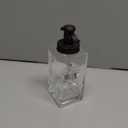 InterDesign Casilla Glass Soap Dispenser Pump for Body Moisturizer, Liquid Hand Soap, Sanitizer or Aromatherapy Lotion - Clear/Bronze