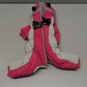 SUNFURA Full Body Dog Coat - Warm Fleece Jacket for Medium Dogs, Turtleneck Winter Coats with Harness, Reflective Dog Snowsuit Windproof Puffer Jackets with Legs for Boston Terrier, Hot Pink, S