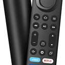 Replacement Voice Remote Control for All Fireseries TV Remote, Fit for TV Cube/Stick 4K Max/Stick 4K(1st/2nd Gen), Firestick (2nd/3rd Gen)/Lite/HD, Fit for Hisense, Toshiba/Pioneer Smart TVs
