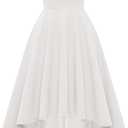 Bbonlinedress Womens Cocktail Dress Hi Lo Formal Evening Party Wedding Guest Bridesmaid Dresses , Small, White 