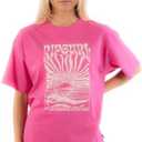 Rip Curl Women's Heritage Crew Neck Short Sleeve T-Shirt Tee, L