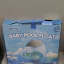 Baby Pool Float No Flip Over, Inflatable Baby Float with Sun Protection Canopy, Baby Swimming Float, Baby Swim Float with Double Air Chambers, Add Tail for Age of 3-36 Months (X-Large, yellow)