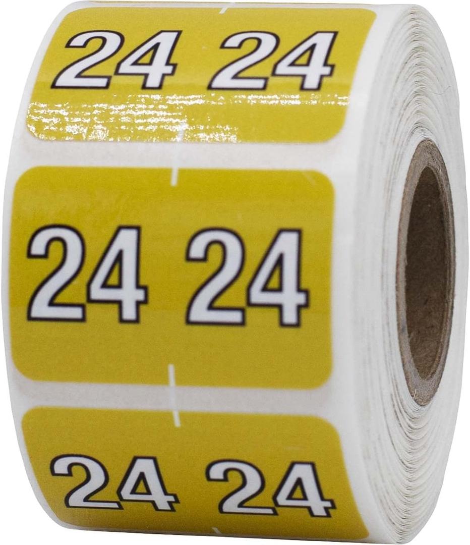2024 Year Barkley Compatible Filing Medical Healthcare Labels 1 x 1.5 Inch 500 Total Stickers