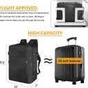 SUOCO Travel Backpack with Vacuum Bag, 60L Seal Compression Air Vac Back Pack with Travel Pump, Carry On Suitcase Luggage Flight Approved for Men Women Personal Item, Black | Seal Compression, Travel Pump, Carry On Suitcase, Luggage, Flight Approved, Personal Item