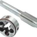 3/4"-10 UNEF Tap and Die Set, 3/4 x 10 UNEF Machine Round Die Thread Tap Right Hand for Machinists/Engineers