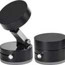 JOYTUTUS Shower Phone Holder, Reusable Suction Cup Phone Mount for Shower, Mirror, Kitchen, Window & Bathroom, Shower Phone Mount Compatible with iPhone 16, 15, 14, 13, 12 & All Phones (Black)