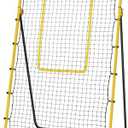 Newbyinn Volleyball Rebounder Net, Volleyball Training Equipment, Bounce Back Net for Volley Ball Practice with 5 Adjustable Rebound Angles 7x4 ft