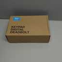 Veise Fingerprint Door Lock with 2 Lever Handles - Keyless Entry Door Lock, Electronic Keypad Deadbolt, Digital Smart Code & Front Handle Sets, Auto-Locking, Easy Installation, Matte Black