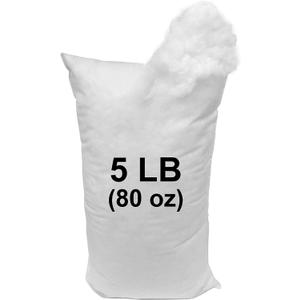 HOMETEX (Not Made in China) Pillow Stuffing 5 LB Bag 100% High-Loft Polyester Stuffing Fiber Fill