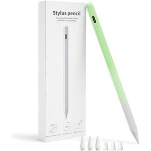 Stylus Pen for iPad 2018-2026, Magnetic Adsorption, Tilt Sensitivity, Pixel Precision, Pencil for iPad A16 10th/9th/8th/7th/6th Gen, iPad Air 11/13 M2/M3/5/4/3, Pro 11/12.9/13 M4, Mini 5/6/A17 Pro, Green