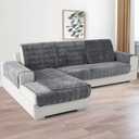 Deep Dream Couch Cover, Sectional Couch Covers, Sofa Covers for 3 Cushion Couch, Couch Cover for Dogs Pets Kids Recliner Loveseat L Shaped, AntiSlip Sofa Covers 28 x 70 Inch  Dark Grey (Only 1 piece)