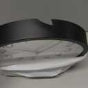 AKCISOT 12 Inch Wall Clock Silent Non-Ticking Modern Wall Clocks Battery Operated - Analog Classic Clock for Office, Home, Bathroom, Kitchen, Bedroom, School, Living Room(Black)