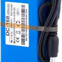 DC 12V Rechargeable 1800mah 2A (24W) Lithium ion Battery Pack for Bluethooth,CCTV Camera Led Light Strip and More,Backup with Charger (Blue)