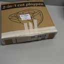 Large Outdoor Cat Playpen, Foldable 2-in-1 Zone Waterproof Cat Enclosure Puppy Pen for Outdoor Use, Portable Pet Playpen with Soft Sides, Great for Gardens, Camping, Backyard