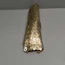 Set of 6 Round Placemats Gold, Heat-Resistant PVC Table Mats with Luxury Metallic Glossy Finish for Thanksgiving Christmas Wedding Party Decor, Easy to Clean