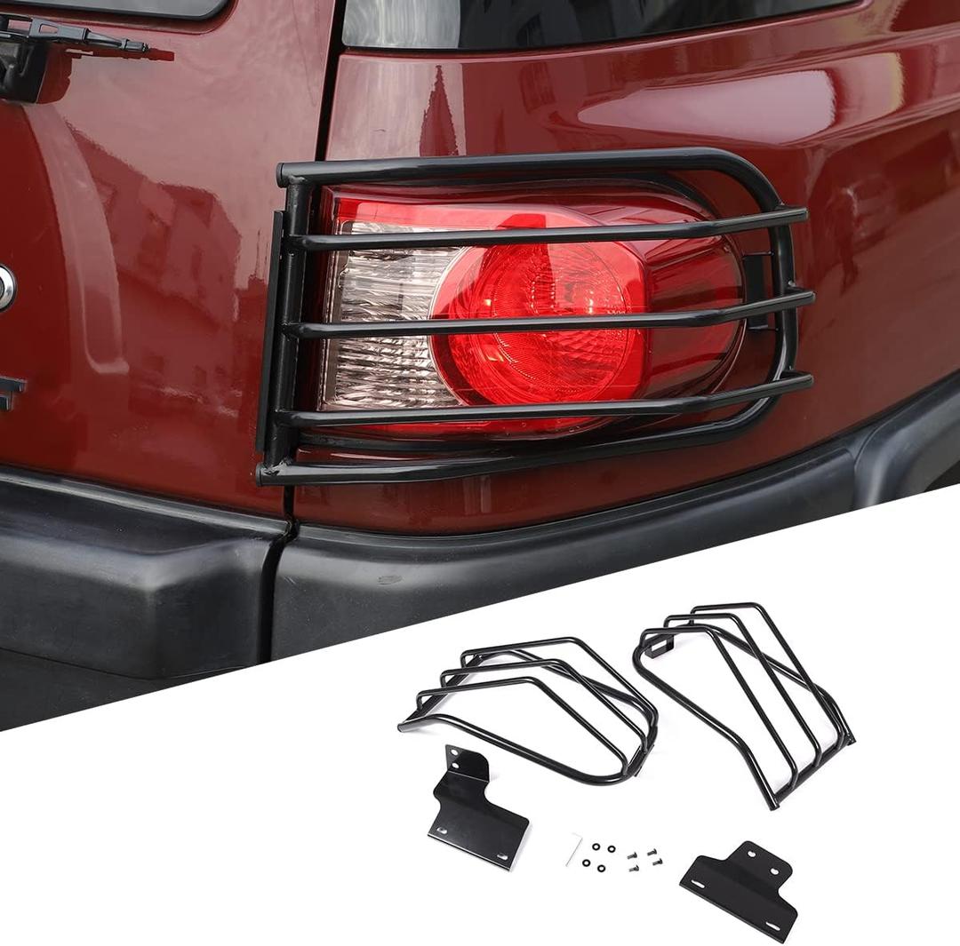 Car Headlight Guard, car Turn Signal Guard, Alloy Turn Signal Headlight lampshade Protector for Toyota Cruiser FJ 2007-2021 (Taillight Protective net Cover)