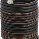 Giraffe Tools Garden Hose 100ft x 5/8", Custom Length, Heavy Duty, No Kink, Flexible, Rubber Garden Hose, Leakproof Water Hose with Male to Female Fittings, 600 Burst PSI