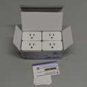 Meross Smart Plug Mini, 15A & Reliable Wi-Fi, Support Apple HomeKit, Siri, Alexa, Echo, Google Assistant and Nest Hub, App Control, Timer, No Hub Needed, 2.4G WiFi Only, 4 Pack