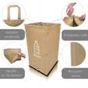NYIKA - Recycling Organizer - Reusable Recycling Bags - Recycling Sorter - Trash Sorting Bins - 3 Compartment Recycle - Pack of 3 Bags Without Lid