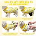 Dog Surgery Recovery Suit, Abdominal Surgical Suit for Male Female Dog Post Spay Neuter, Breathable Pet Onesie E-Collar & Cone Alternative, Surgery Shirt to Prevent Licking, Yellow, X-Large