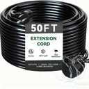 Blackcow Outdoor Power Extension Cord,50 Ft,IPX6 Waterproof, Cold Weather & Fireproof, Heavy Duty 3 Prong Cable,18AWG 125V 10A,FCC/ETL Certified for Outdoor/Indoor Use