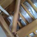 Wood Outdoor Lounge Chair,Modern Patio Chaise Lounge Chair with Beige Cushion for Poolside,Garden,Backyard,Lawn in Teak