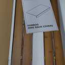 Gashell Wire Shelf Covers, Bamboo Wire Rack Covers for Pantry, Closet (4pcs, 22" W x 12" D)